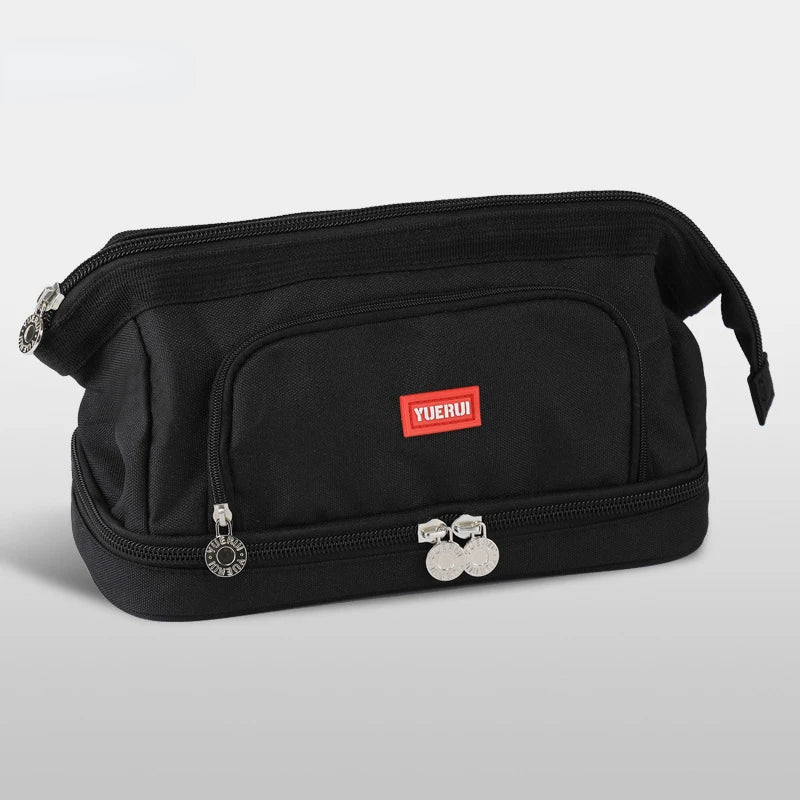 Large Capacity Pencil Case Boat Type Opening Pencil Bag Multi-functional Stationery Storage Bag for Students Pen Pouch