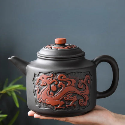 Large Capacity Purple Sand Bubble Teapot Ceramic Household Chinese Tea Set Hot Sale Teacup Set