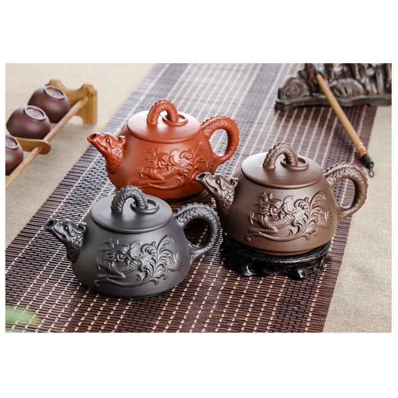 Large Capacity Purple Sand Pot Handmade Chinese Clay Teapot Tea Cup Household Ceramic Kettle