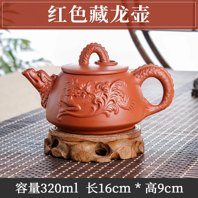 Large Capacity Purple Sand Pot Handmade Chinese Clay Teapot Tea Cup Household Ceramic Kettle