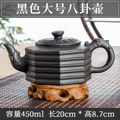 Large Capacity Purple Sand Pot Handmade Chinese Clay Teapot Tea Cup Household Ceramic Kettle