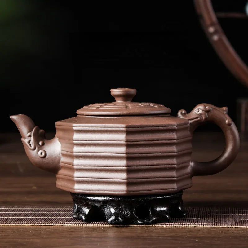 Large Capacity Purple Sand Pot Handmade Chinese Clay Teapot Tea Cup Household Ceramic Kettle