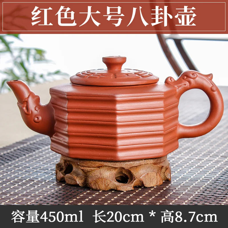 Large Capacity Purple Sand Pot Handmade Chinese Clay Teapot Tea Cup Household Ceramic Kettle