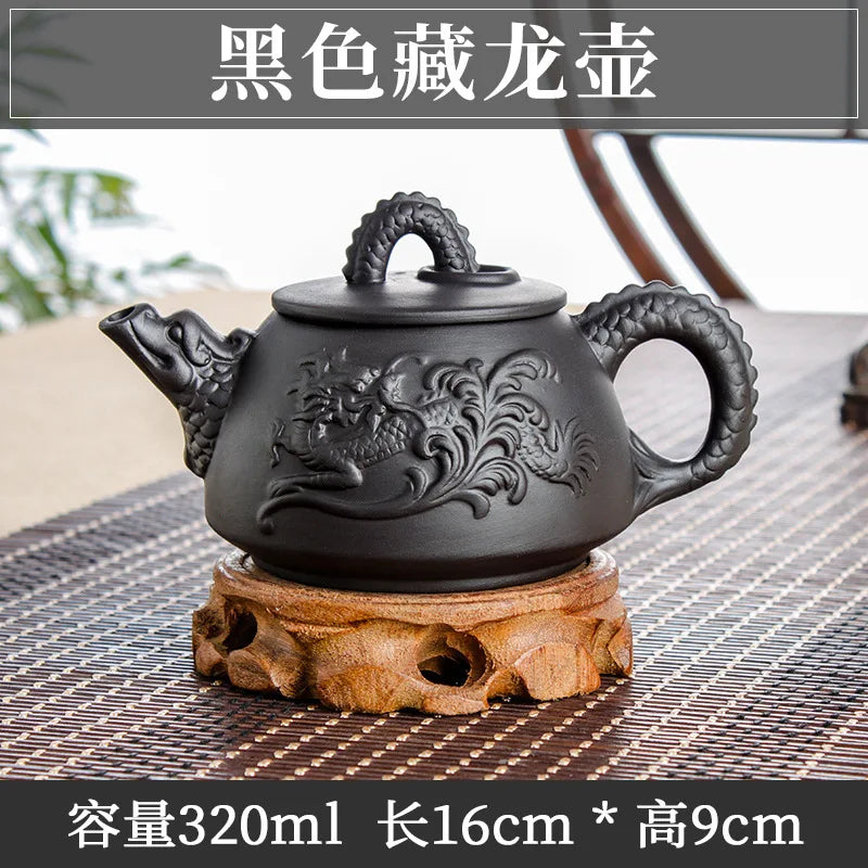 Large Capacity Purple Sand Pot Handmade Chinese Clay Teapot Tea Cup Household Ceramic Kettle