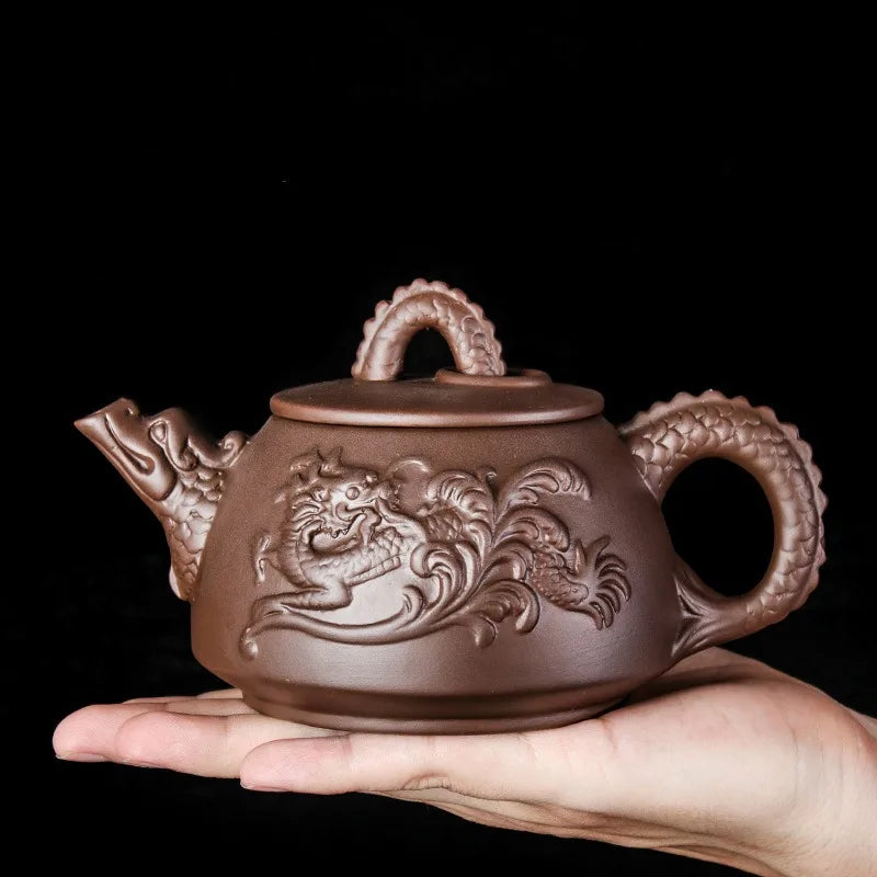 Large Capacity Purple Sand Pot Handmade Chinese Clay Teapot Tea Cup Household Ceramic Kettle