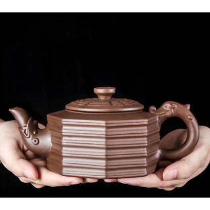 Large Capacity Purple Sand Pot Handmade Chinese Clay Teapot Tea Cup Household Ceramic Kettle