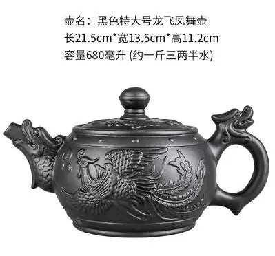 Large Capacity Purple Sand Pot Teaware, Handmade Ball Filter, Bubble Teapot, Ceramic Household Chinese Tea Set, Hot Sale
