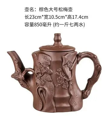 Large Capacity Purple Sand Pot Teaware, Handmade Ball Filter, Bubble Teapot, Ceramic Household Chinese Tea Set, Hot Sale