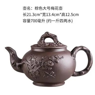 Large Capacity Purple Sand Pot Teaware, Handmade Ball Filter, Bubble Teapot, Ceramic Household Chinese Tea Set, Hot Sale