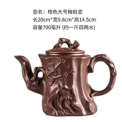 Large Capacity Purple Sand Pot Teaware, Handmade Ball Filter, Bubble Teapot, Ceramic Household Chinese Tea Set, Hot Sale