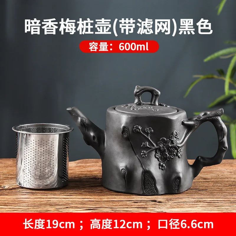 Large Capacity Purple Sand Pot Teaware Handmade Ball Filter Bubble Teapot Ceramic Household Chinese Tea Set Hot Sale Teacup Set