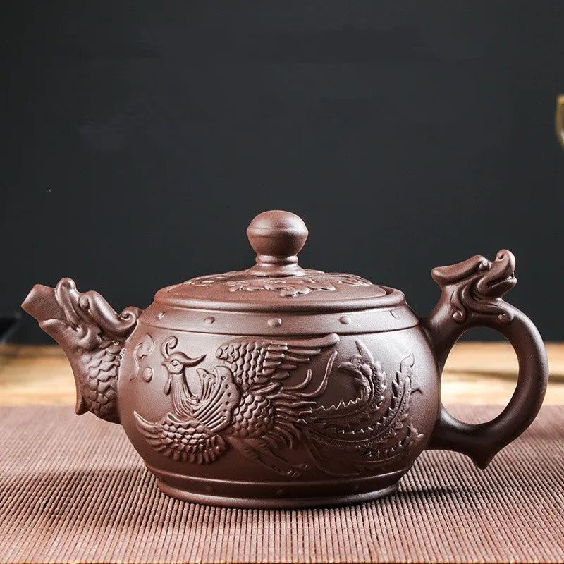 Large Capacity Purple Sand Pot Teaware, Handmade Ball Filter, Bubble Teapot, Ceramic Household Chinese Tea Set, Hot Sale