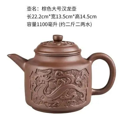 Large Capacity Purple Sand Pot Teaware, Handmade Ball Filter, Bubble Teapot, Ceramic Household Chinese Tea Set, Hot Sale