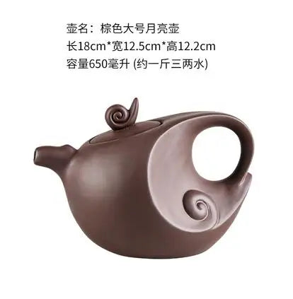 Large Capacity Purple Sand Teapot, Household Kung Fu Cup, Yixing Zhu Ni, Plum Blossom Pot, Large Tea Pot, Ceramic Kettle
