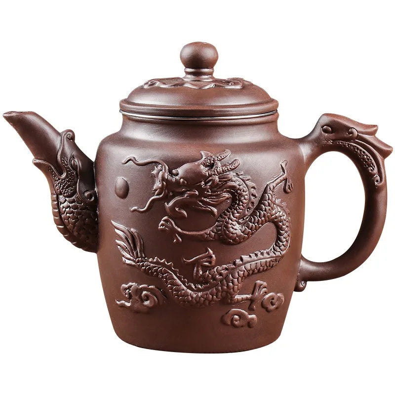 Large Capacity Purple Sand Teapot Household Kung Fu Cup Yixing Zhu Ni Plum Blossom Pot Large Tea Pot Ceramic Kettle