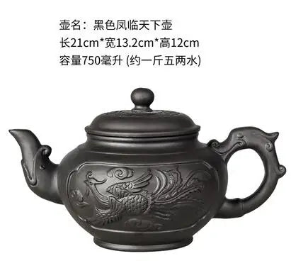Large Capacity Purple Sand Teapot, Household Kung Fu Cup, Yixing Zhu Ni, Plum Blossom Pot, Large Tea Pot, Ceramic Kettle