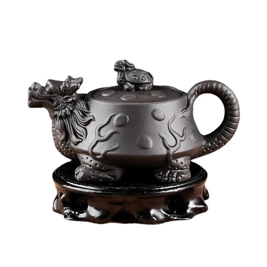Large Capacity Purple Sand Teapot Household Kung Fu Cup Yixing Zhu Ni Plum Blossom Pot Large Tea Pot Ceramic Kettle