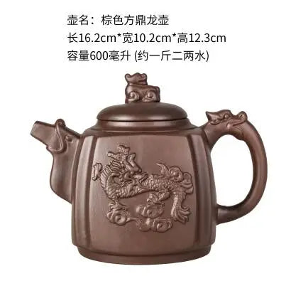 Large Capacity Purple Sand Teapot, Household Kung Fu Cup, Yixing Zhu Ni, Plum Blossom Pot, Large Tea Pot, Ceramic Kettle