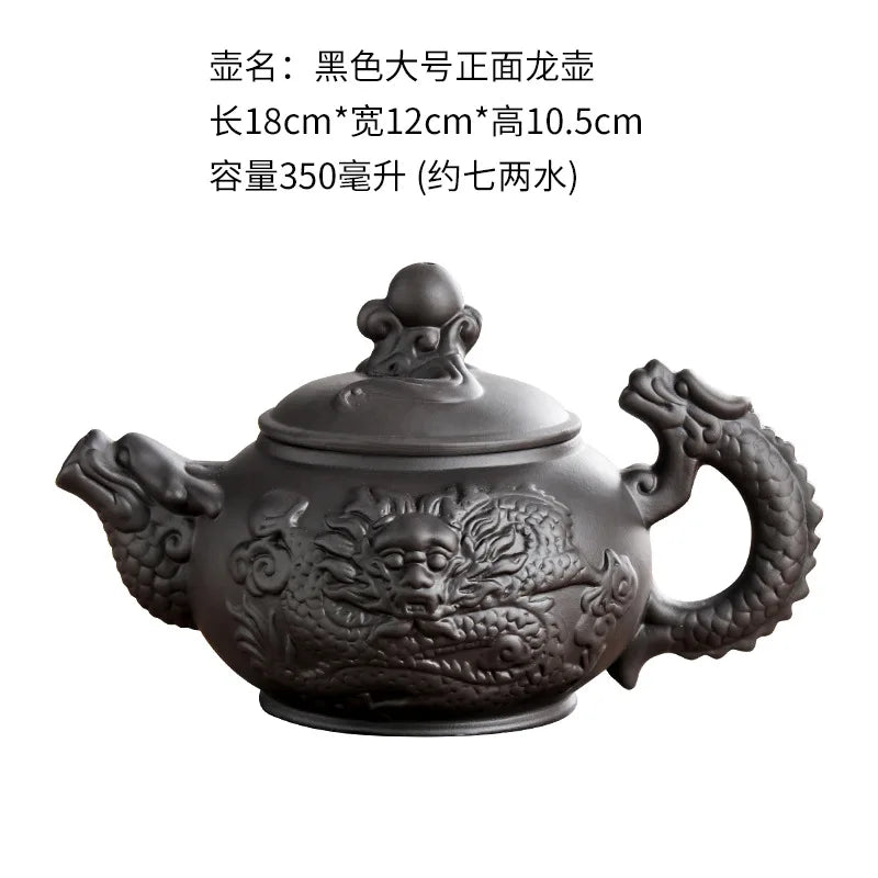 Large Capacity Purple Sand Teapot Household Kung Fu Cup Yixing Zhu Ni Plum Blossom Pot Large Tea Pot Ceramic Kettle