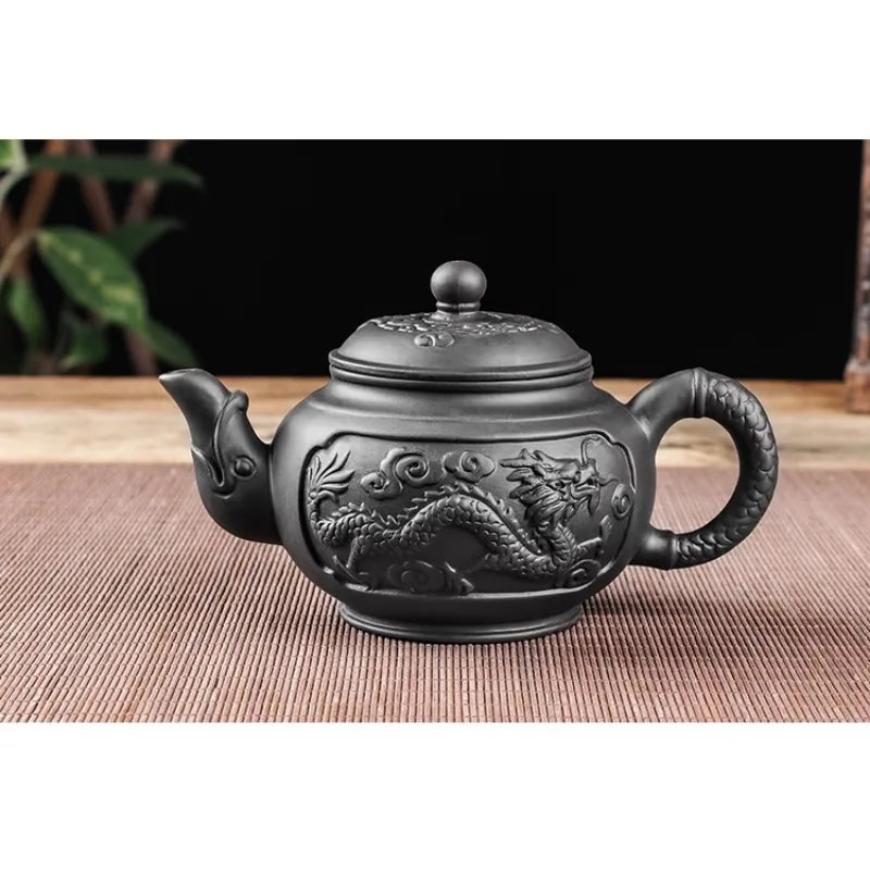 Large Capacity Purple Sand Teapot Household Kung Fu Cup Yixing Zhu Ni Plum Blossom Pot Large Tea Pot Ceramic Kettle