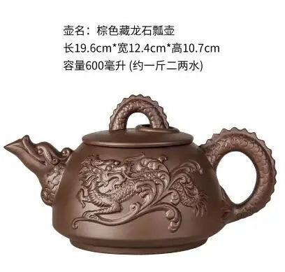 Large Capacity Purple Sand Teapot, Household Kung Fu Cup, Yixing Zhu Ni, Plum Blossom Pot, Large Tea Pot, Ceramic Kettle
