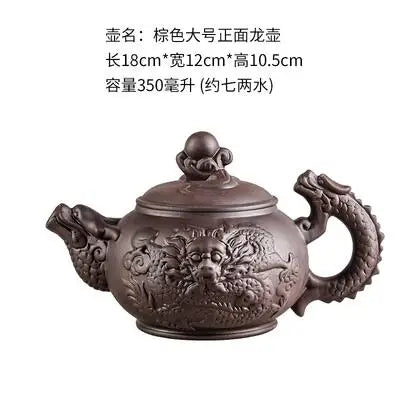 Large Capacity Purple Sand Teapot, Household Kung Fu Cup, Yixing Zhu Ni, Plum Blossom Pot, Large Tea Pot, Ceramic Kettle