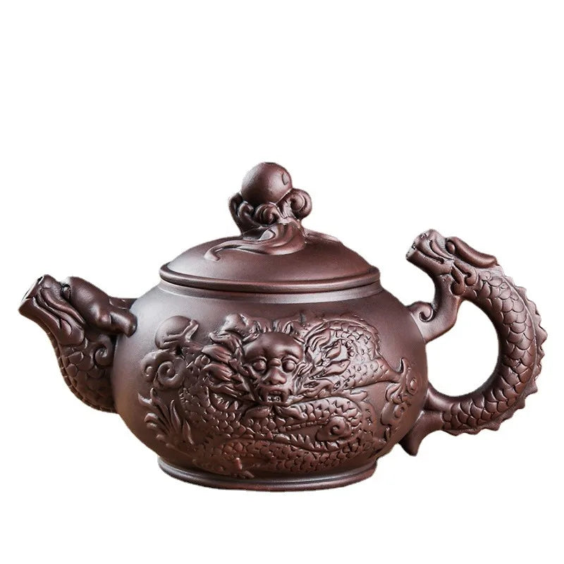 Large Capacity Purple Sand Teapot Household Kung Fu Cup Yixing Zhu Ni Plum Blossom Pot Large Tea Pot Ceramic Kettle