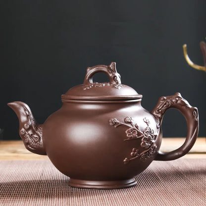 Large Capacity Purple Sand Teapot, Household Kung Fu Cup, Yixing Zhu Ni, Plum Blossom Pot, Large Tea Pot, Ceramic Kettle
