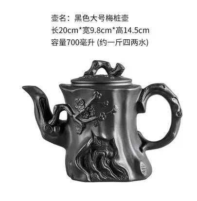 Large Capacity Purple Sand Teapot, Household Kung Fu Cup, Yixing Zhu Ni, Plum Blossom Pot, Large Tea Pot, Ceramic Kettle