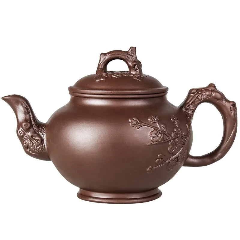 Large Capacity Purple Sand Teapot Household Kung Fu Cup Yixing Zhu Ni Plum Blossom Pot Large Tea Pot Ceramic Kettle