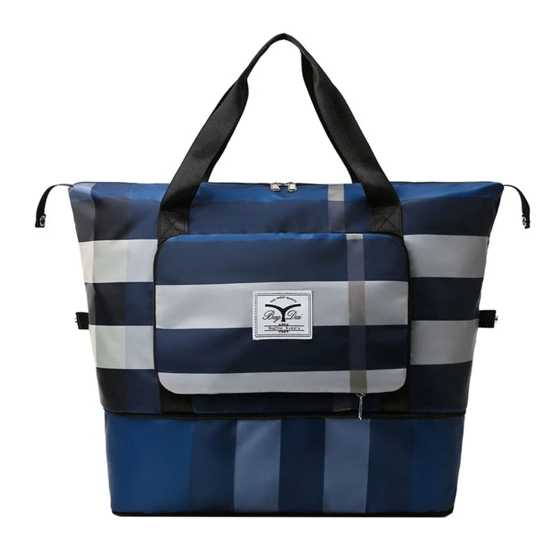 Large Capacity Shoulder Bags Expandable Duffel Bag with Shoes Compartment Dry and Wet Separation Sports Portable Travel