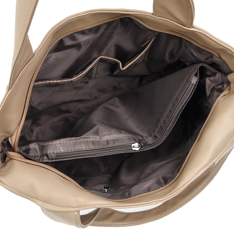Large Capacity Soft Leather Women Shoulder Crossbody Bags High Quality Female Purses and Handbags Luxury Designer Messenger Bags