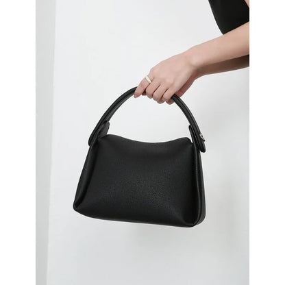 Large Capacity Solft Leather Handbags 2024 New Simple All-match Pillow Bag Female Solid Elegant Commuter Purses Clutch Bolsas