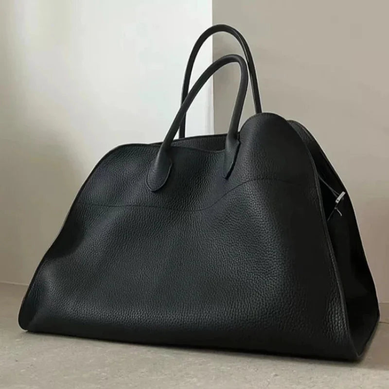 Large Capacity Tote Leather Commuter Handheld Shoulder Bag