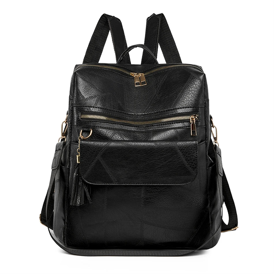 Large Capacity Travel Bag Fashion Backpacks for School Teenagers Girls High Quality Pu Leather Bookpack Luxury Designer Backpack