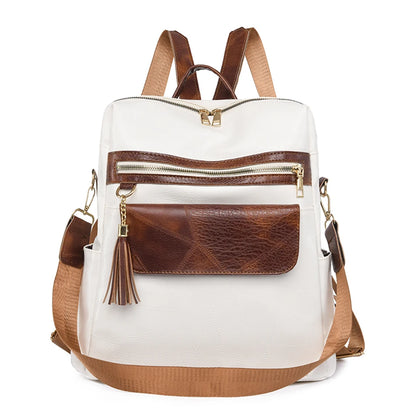 Large Capacity Travel Bag Fashion Backpacks for School Teenagers Girls High Quality Pu Leather Bookpack Luxury Designer Backpack