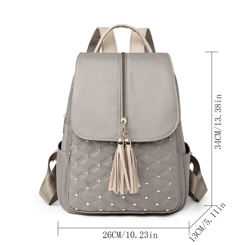 Large Capacity Travel Bagpack Solid Color Shoulder Bag High Quality Nylon Cloth Racksack Backpacks for Women Free Shipping Offer