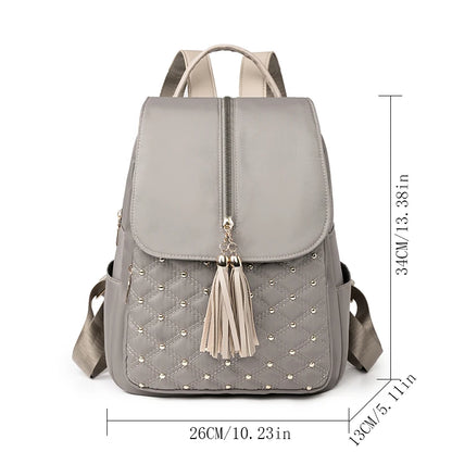 Large Capacity Travel Bagpack Solid Color Shoulder Bag High Quality Nylon Cloth Racksack Backpacks for Women Free Shipping Offer