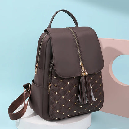 Large Capacity Travel Bagpack Solid Color Shoulder Bag High Quality Nylon Cloth Racksack Backpacks for Women Free Shipping Offer