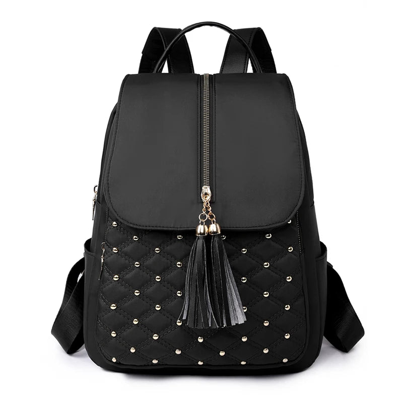 Large Capacity Travel Bagpack Solid Color Shoulder Bag High Quality Nylon Cloth Racksack Backpacks for Women Free Shipping Offer