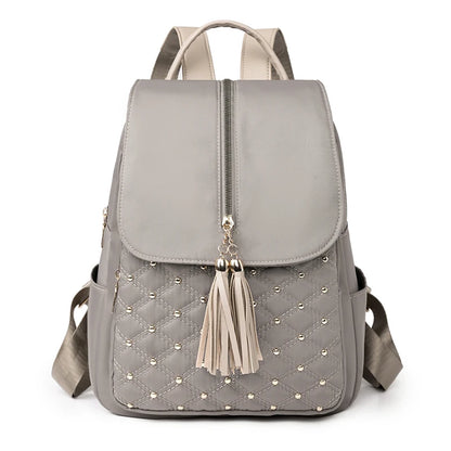 Large Capacity Travel Bagpack Solid Color Shoulder Bag High Quality Nylon Cloth Racksack Backpacks for Women Free Shipping Offer
