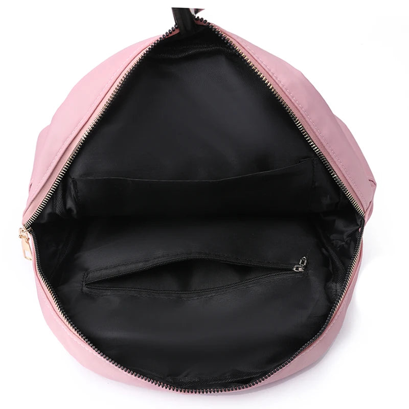 Large Capacity Travel Bagpack Solid Color Shoulder Bag High Quality Nylon Cloth Racksack Backpacks for Women Free Shipping Offer