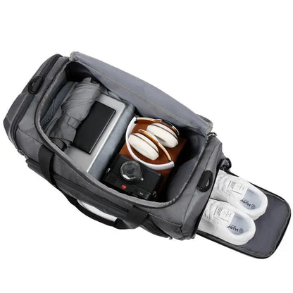 Large Capacity Travel Bags for Men Waterproof Duffle Bags Hand Luggage Bags Sports Gym Bag Shoulder Bags With Shoes Compartment