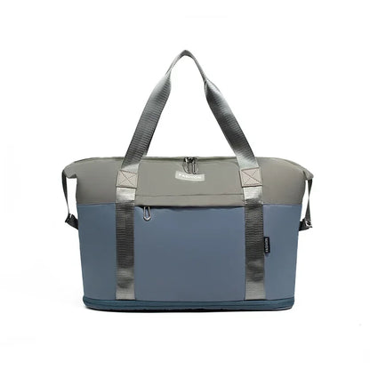Large Capacity Waterproof Travel Bag Color Matching Camping Fitness Bag Maternity Travel Pack Expansion and Folding Unisex