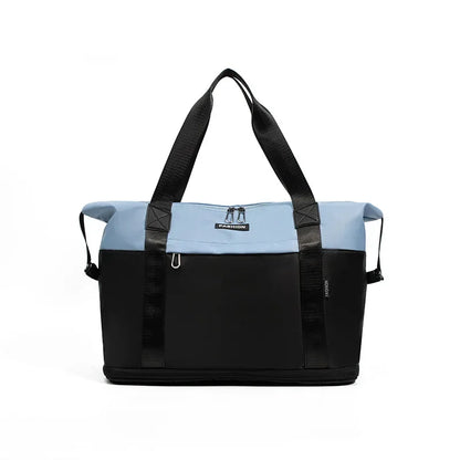 Large Capacity Waterproof Travel Bag Color Matching Camping Fitness Bag Maternity Travel Pack Expansion and Folding Unisex