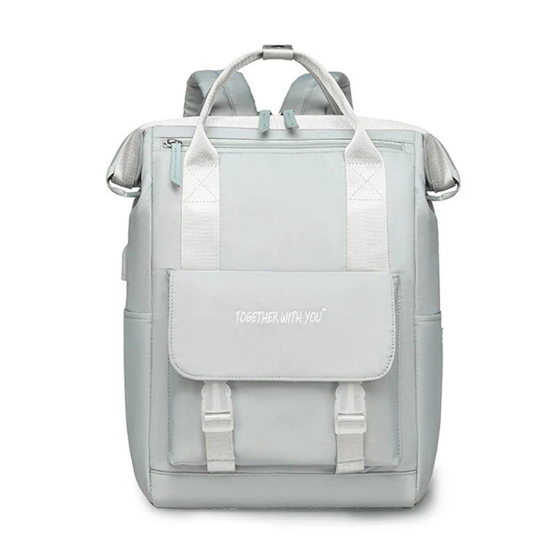 Large Capacity Women Backpack Female Waterproof 15.6 Inch College Laptop Backpack Schoolbag Mochila