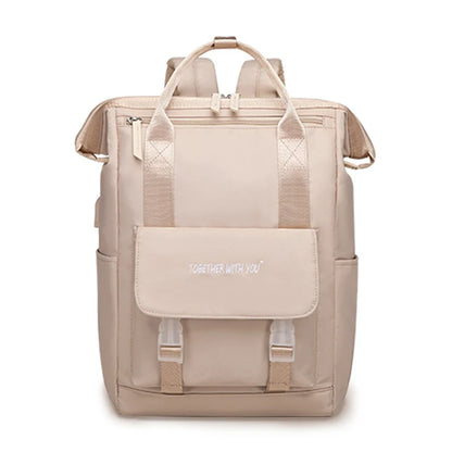 Large Capacity Women Backpack Female Waterproof 15.6 Inch College Laptop Backpack Schoolbag Mochila