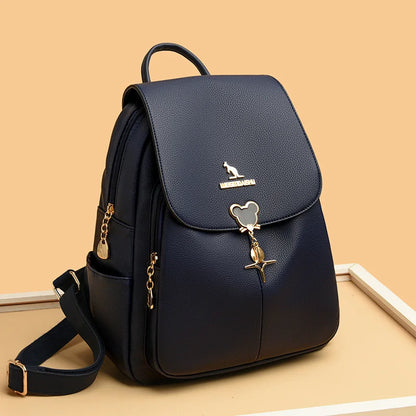 Large Capacity Women Backpack Purses High Quality Leather Female Vintage Bag School Bags Travel Bagpack Ladies Bookbag Rucksacks