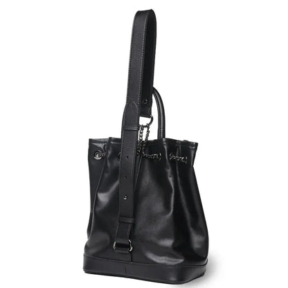 Large Capacity Women's Bag 2024 New Genuine Leather Solid Color Shoulder Backpack Versatile Handheld Backpack Luxury Designer