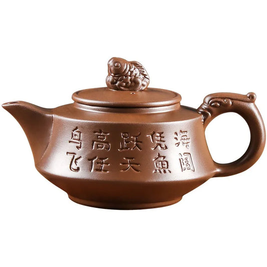 Large Capacity Yixing Purple Clay Pot Willing Pot Built-in Stainless Steel Filter Tea Maker Home Kungfu Tea Set Teapot Cup Set